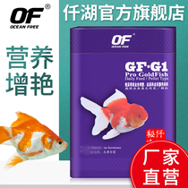 Qianhu proud deep OF professional goldfish Koi Zengyan Lan Shou Lion head flow gold start and growth feed fish food