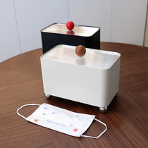 ins retro mask storage box household porch large-capacity dust-proof mask storage box desktop storage box