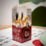 Печать из розового дерева, инкрустация камня для хранения пуповины, детский сувенир для новорожденных, серебро 925 пробы