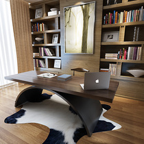Nordic solid wood desktop computer desk Boss workbench Creative desk Simple modern home personality desk