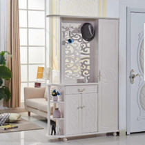 Korean-style living room partition room hall cabinet double-sided paint shoe cabinet screen wardrobe entrance foyer cabinet European-style carved wine cabinet
