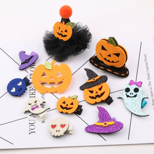 Детская заколка для волос, милый аксессуар для волос, челка, xэллоуин, наряжаться