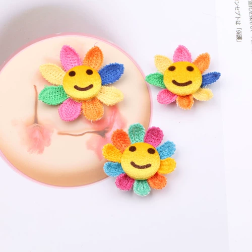 Милые аксессуары на солнечной энергии, детская заколка для волос, аксессуар для волос, сумка для обуви, упаковка, декор, в цветочек