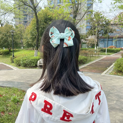 Красная шапочка, весенняя милая заколка для волос с бантиком, свежий красный аксессуар для волос, DIY