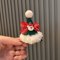 Зеленая шпилька с необработанным краем W