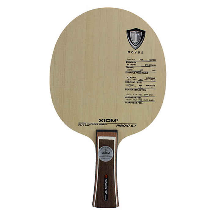 XIOM Arrogance Cypress S7 Seven layers of cypress table tennis racket professional pure wood table tennis bottom plate