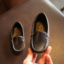 2021 spring and summer new flower children performance shoes soft bottom Puskin students children boys boys shoes dress small white shoes tide