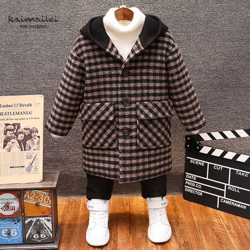 Boys' clothes 2022 new clothes in autumn and winter of the new childhood coat thickens the baby tide