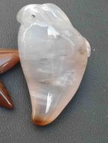 Blessings are in front of your eyes. Burmese wood petrified jade tree fossil carving pendant pendant hand to play S22