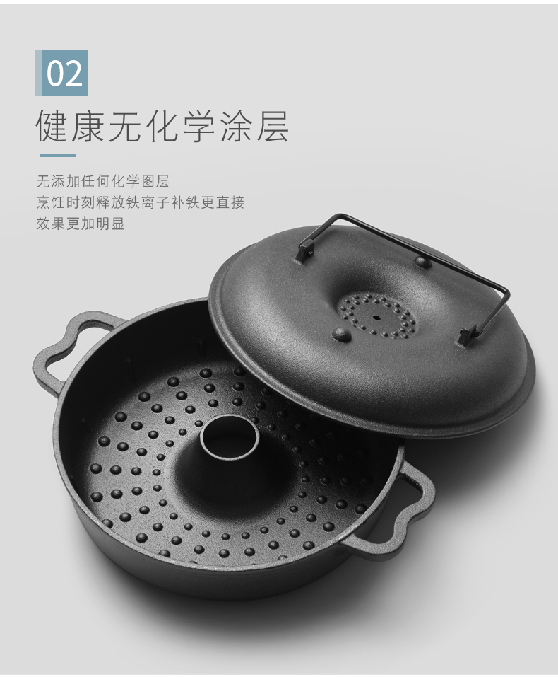 烤红薯神器 家用铸铁煎烤锅 烤红薯/鸡翅/土豆 图7