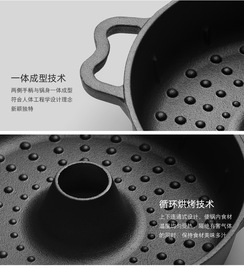 烤红薯神器 家用铸铁煎烤锅 烤红薯/鸡翅/土豆 图16