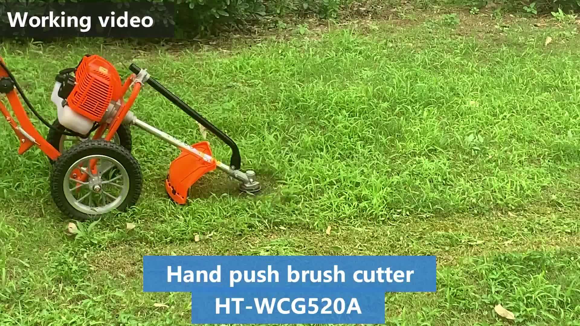 Thailand 52cc Weeder Machine 52cc Two Wheel Hand Push Brush Cutter