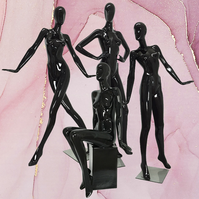 Plastic Fashion Glass Fiber Model Shelf Show Full Body Model Props Women's Clothing Clothes Shop Wedding Dresses Fake Molds