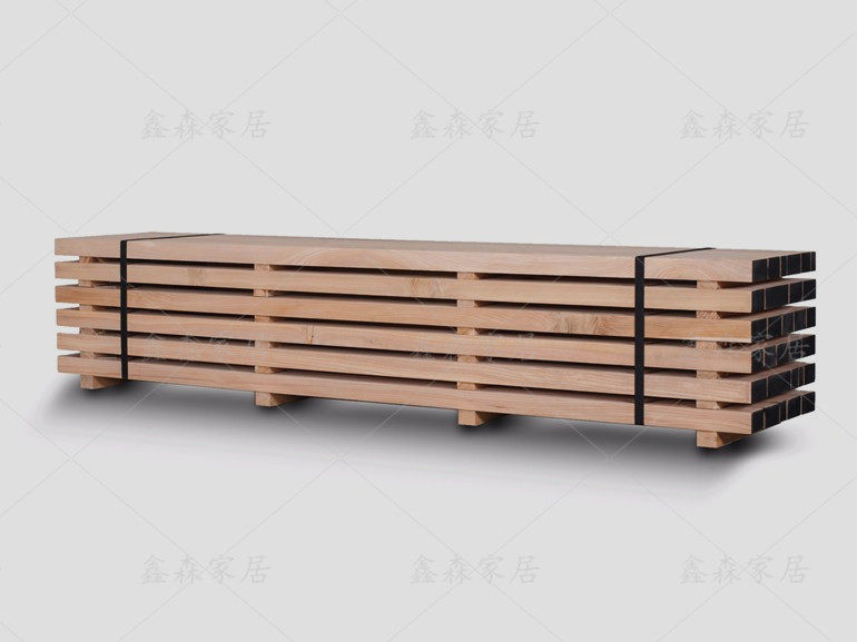 Nordic Furniture Solid Wood Strip Bench Sofa Stool Outdoor Rest Stool Brief Modern Log Coffee Bench Chair Bench