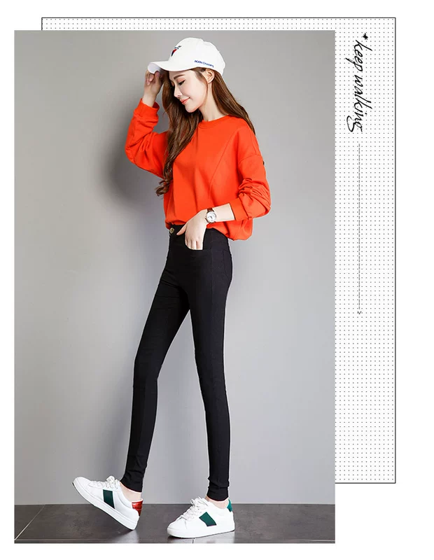 Eo cao cộng với phân bón Quần legging nữ XL chất béo mm2017 mới mặc mùa thu cộng với nhung dày chất béo chị 200 kg quan legging
