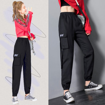 2020 new fat sister womens pants slim fat suit large size womens autumn overwear hip thigh thick fat man