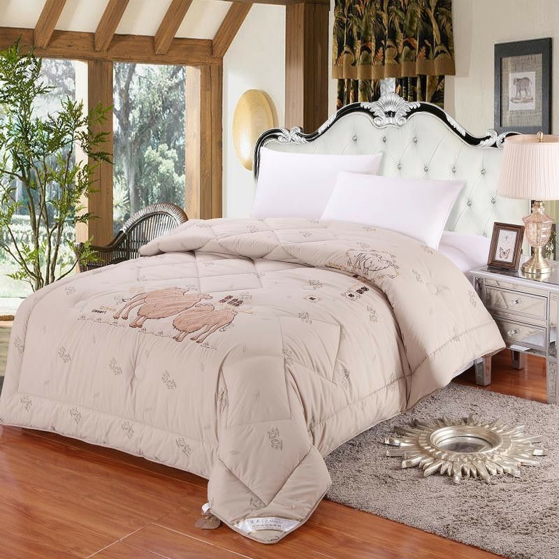 Inner Mongolia pure humwool quilt by core camel double winter by student cotton to be heated