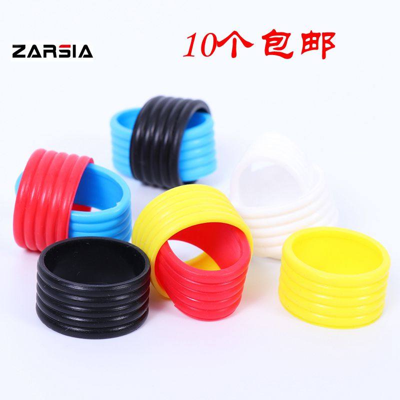 Silicone Tennis Racket Closure Rubber Ring Hand Glue Suction sweat with fixed silicone rubber ring Grip Ring jelly color