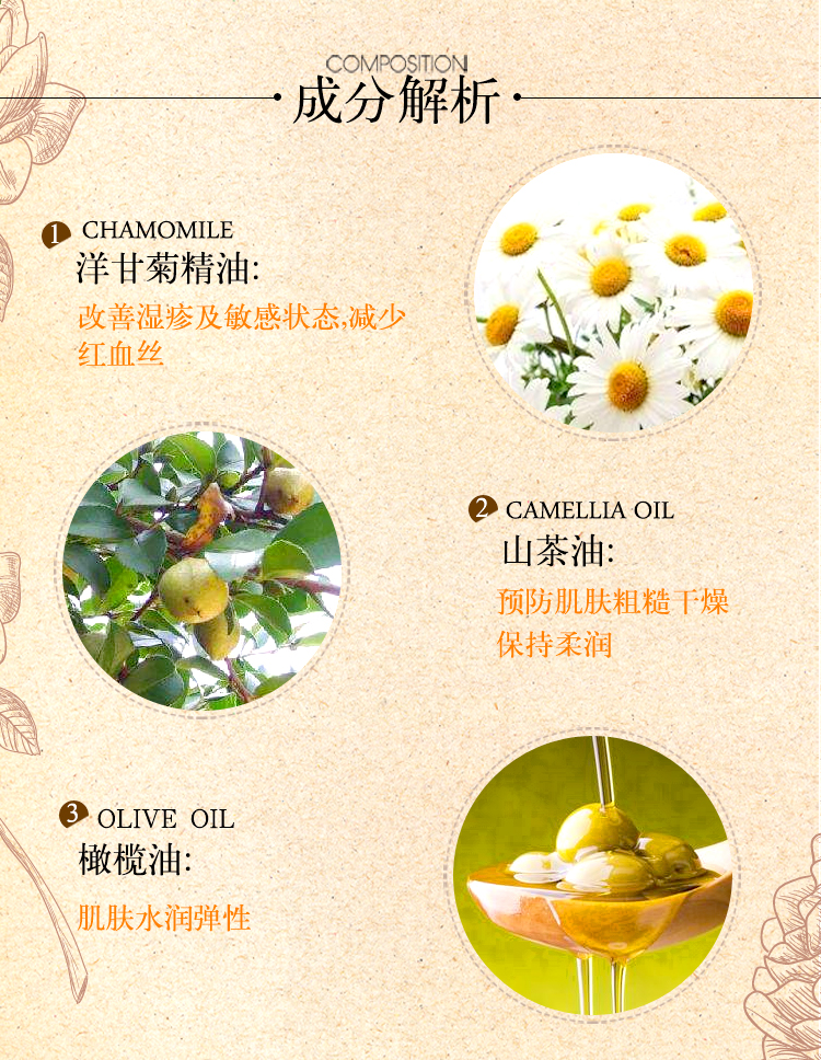 Artirence nhập khẩu hoa cúc xà phòng thủ công xà phòng xà phòng 100g chống dị ứng hydrating - Tinh dầu điều trị dầu gừng