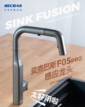 Beck Bass F05pro Intelligent pull-out kitchen tap Sensed Water link Trash