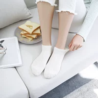 水 薇 5 đôi hộp quà tặng phụ nữ Nhật Bản vớ cotton ngọt ngào đồng bằng lưới mùa hè mỏng vớ thuyền mồ hôi thấm thở tất cotton đẹp