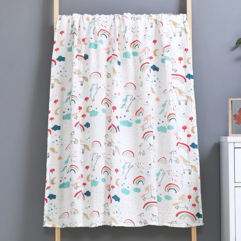 Nanice 2 layers Summer thin strips of gauze bamboo cotton towels