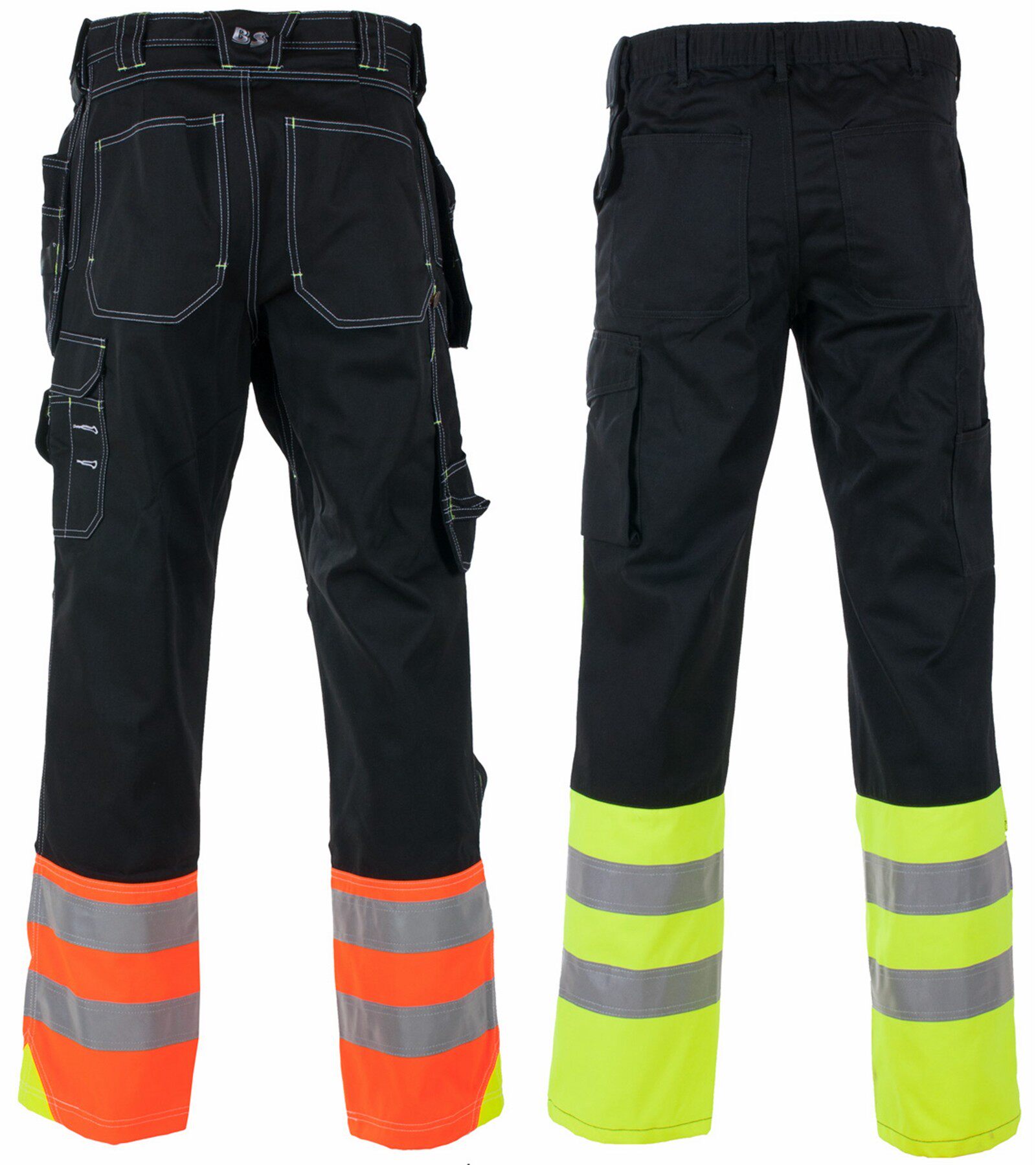 Motorcycle motorcycle fluorescent yellow 3M reflective iron riding Harley anti-riot water rain pants raincoat wear-resistant male pull oversized