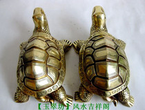 Copper tortoise ornaments home jewelry longevity housewarming shop decoration opening large medium and small living room balcony courtyard decoration