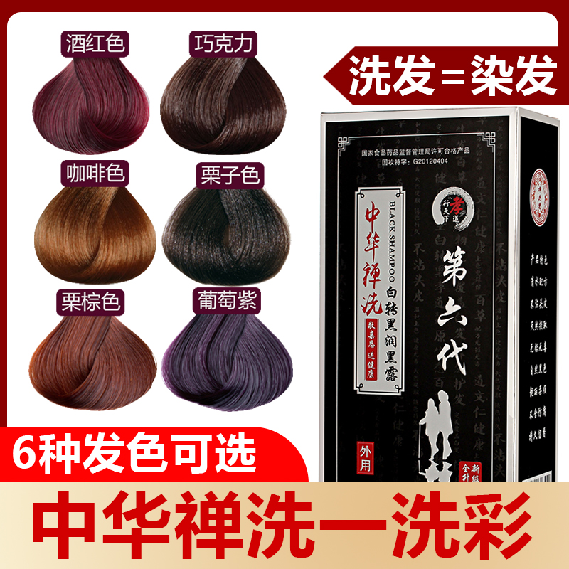 Chinese Zen Wash A Wash of Colored Hair Plant Bubble foam One color yourself at home dyed pure 2020 pop color