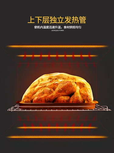 Lechuang Pizza Furnace Электрическая запеченная коммерческая торт яиц пирог куриные крылышки Частный дом многофункциональный выпечка специальная печь для ветряной печи на рабочем столе