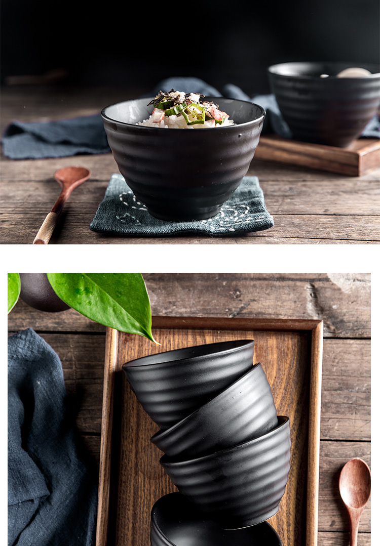 Creative vintage Japanese ceramic bowl household rice bowls 4.5 inch seasoning sauce bowl bowl five small bowl
