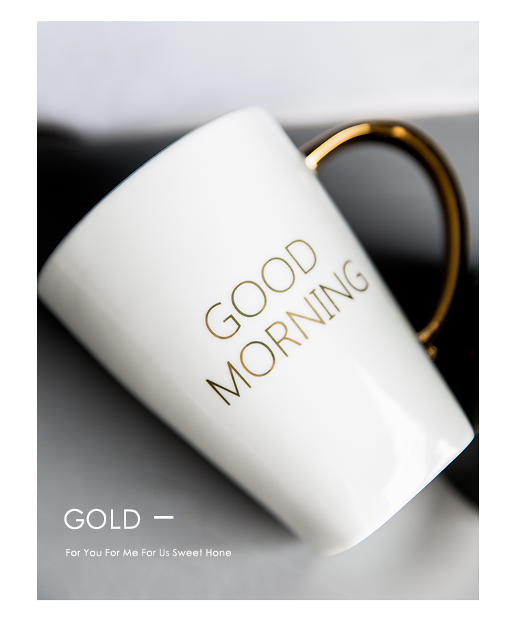 Ceramic cup Europe type letters cup gift set for a cup of ultimately responds cup gift boxes gifts mark cup with a spoon