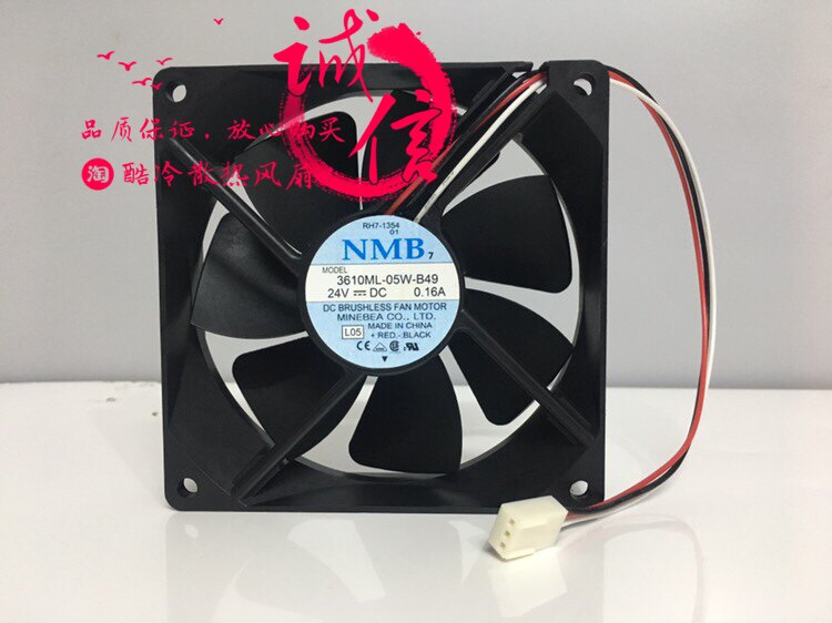 Original THEN Minebea 3610ML 3610KL-05W-B49 24V 0 16A converter cooling fan