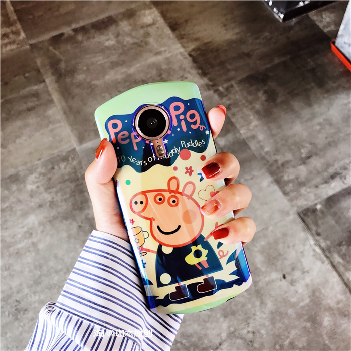 抖音社会人蓝光小猪美图T8s手机壳m8s硅胶软