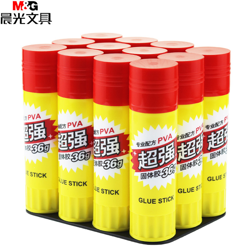 [Pack of 12] Morning Light Solid Glue Stick Asg97156 Large Size 36g Solid Glue Office Supplies Stationery