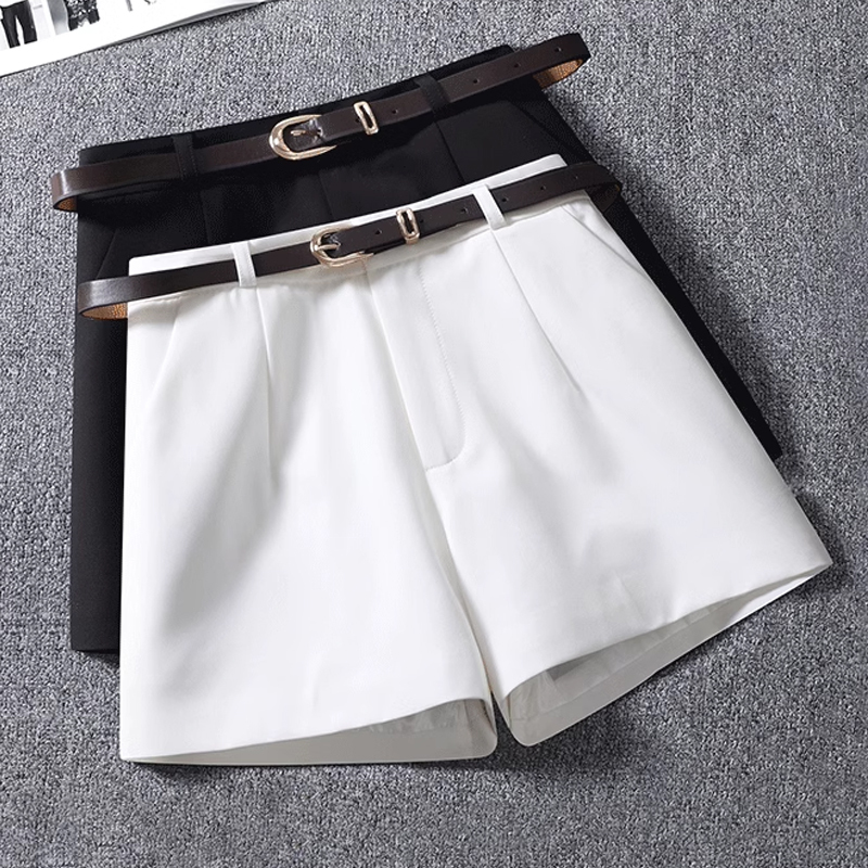 White Suit Shorts for Women 2026 New Summer Loose Wide-Leg Pants High-Waisted A-Line Casual Shorts for Outerwear Hot Pants White Suit Shorts for Women 2026 New Summer Loose Wide-Leg Pants High-Waisted A-Line Casual Shorts for Outerwear Hot Pants