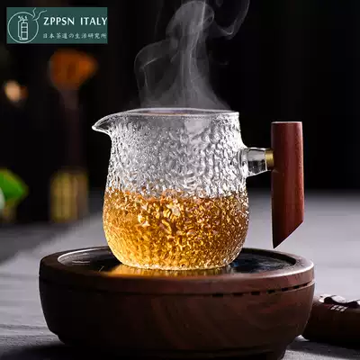Italian ZPPSN Japanese style heat-resistant glass side handlebar hammerline Cup home office kung fu tea set accessories