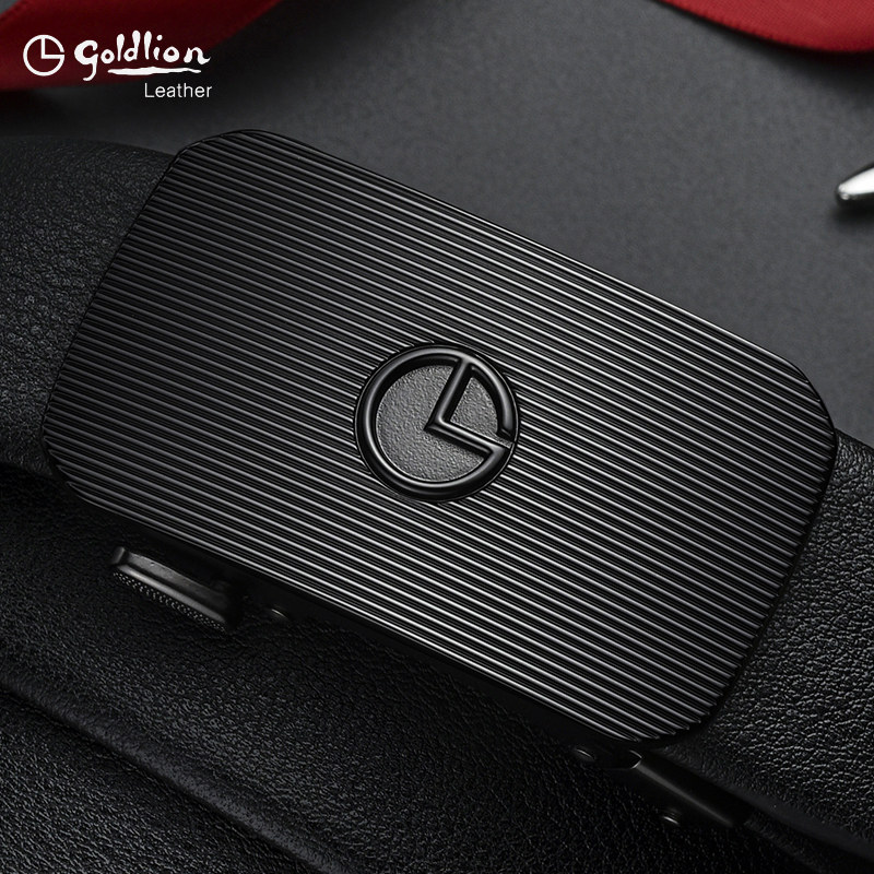 Kinley to belt men's belts genuine leather casual trend young people luxury pure cow leather pants with automatic buckle