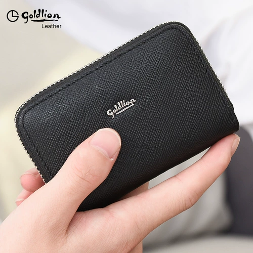 Вместительный и большой кожаный картхолдер для визитных карточек, из натуральной кожи