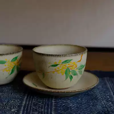 Dust-free handmade special discount moon white glaze tea cup Osmanthus small teacup Master cup