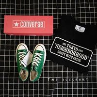 Converse Converse 1970s Jungle Green Low 144756C Giày đế thấp màu xanh lá cây tiêu chuẩn của Samsung giày converse nữ cổ thấp