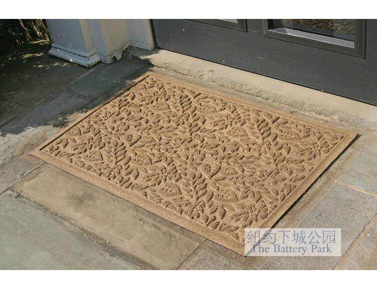 New York Lower City Park Imports autumn leaves eco-friendly artificial fiber door cushion ground mat US made of six colors durable and good cleaning 