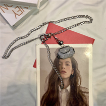 2021 Korea metal mini rhinestone waist chain female Joker detachable key hanging bag belt with skirt decoration ins