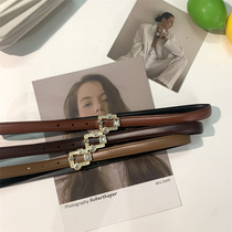 In Han Edition New Retro Belt Lady Hundred Leather Drill Drill Waste Belt Light Luxury Jean Suite