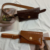 New ins crocodile lines Fashion belts Purse Strings able to fit mobile phone belts Package retro Korean version Fashion belts womens bags