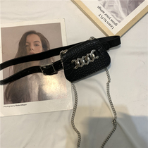 2021 New zebra pattern small bag female ins Korean version Joker belt female retro cross belt decoration