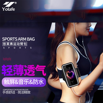 Yolafe sports mobile phone arm bag riding outdoor fitness touch screen arm bag