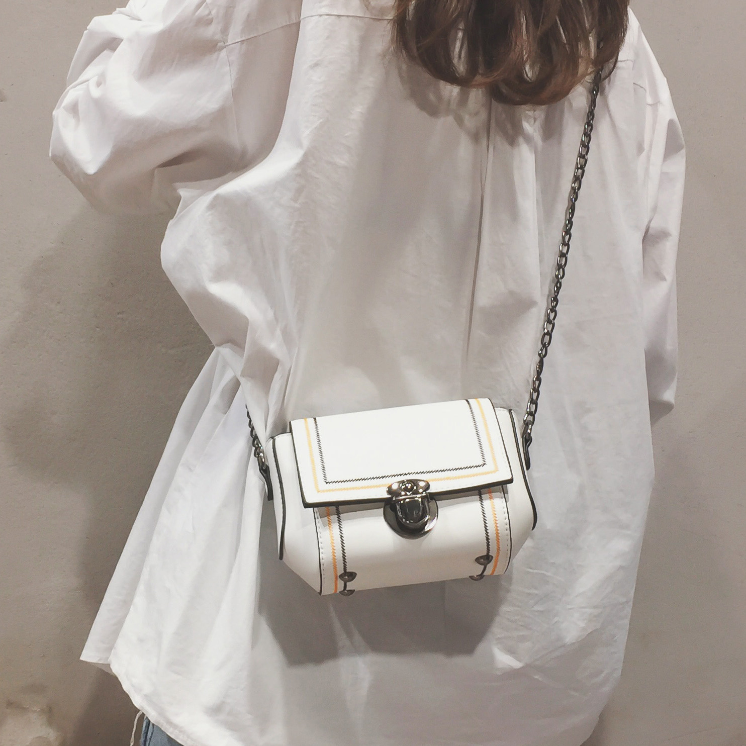 Hong Kong women's bag summer light luxury brand luxury mini bag 2021 new trendy net red messenger chain bag