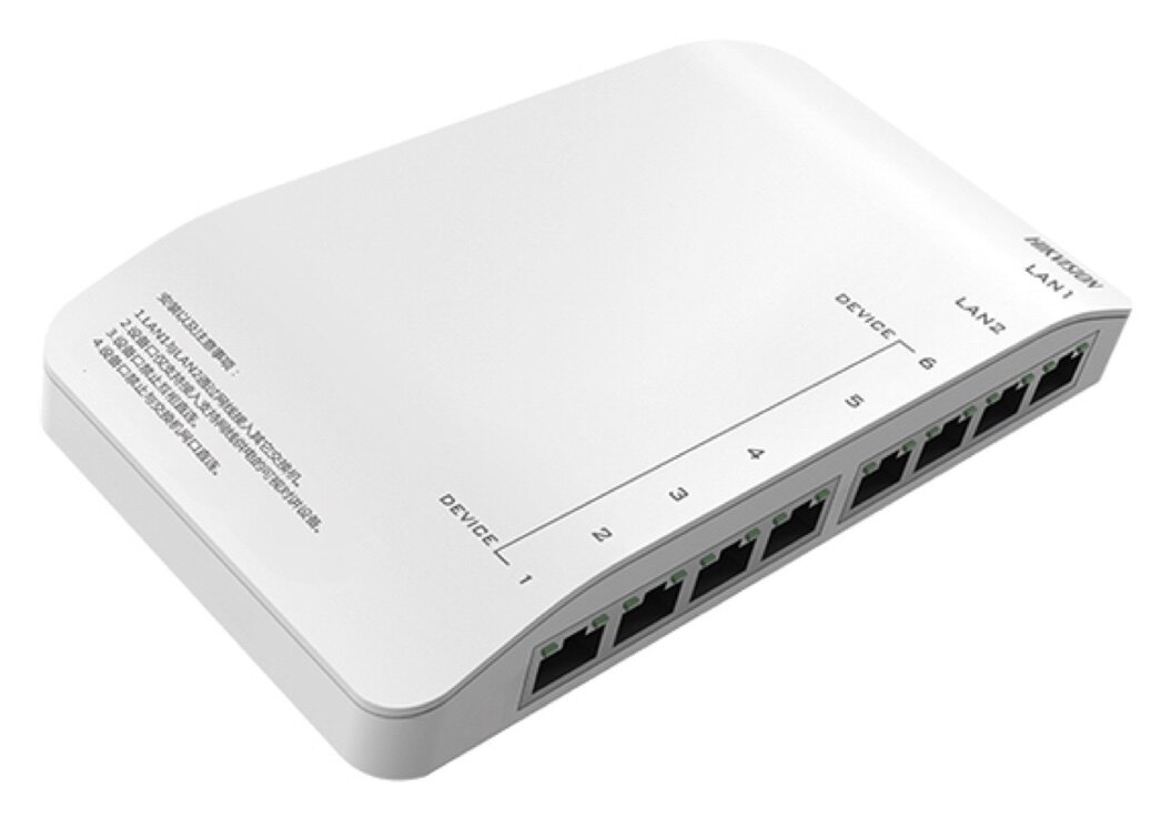 Hikvision DS-KAD606-N KAD606 KAD612 video intercom dedicated POE switch decoder