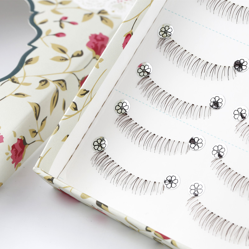 Pineapple sister false eyelashes under the eyelash brown natural female simulation cross segment stick 10 pairs of B05 bride makeup soft